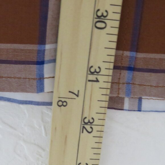 Levi's* Men's Short Sleeve Button Down Curved Hem Pocket Plaid Shirt~ XXL - Picture 8 of 11